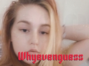 Whyevenguess